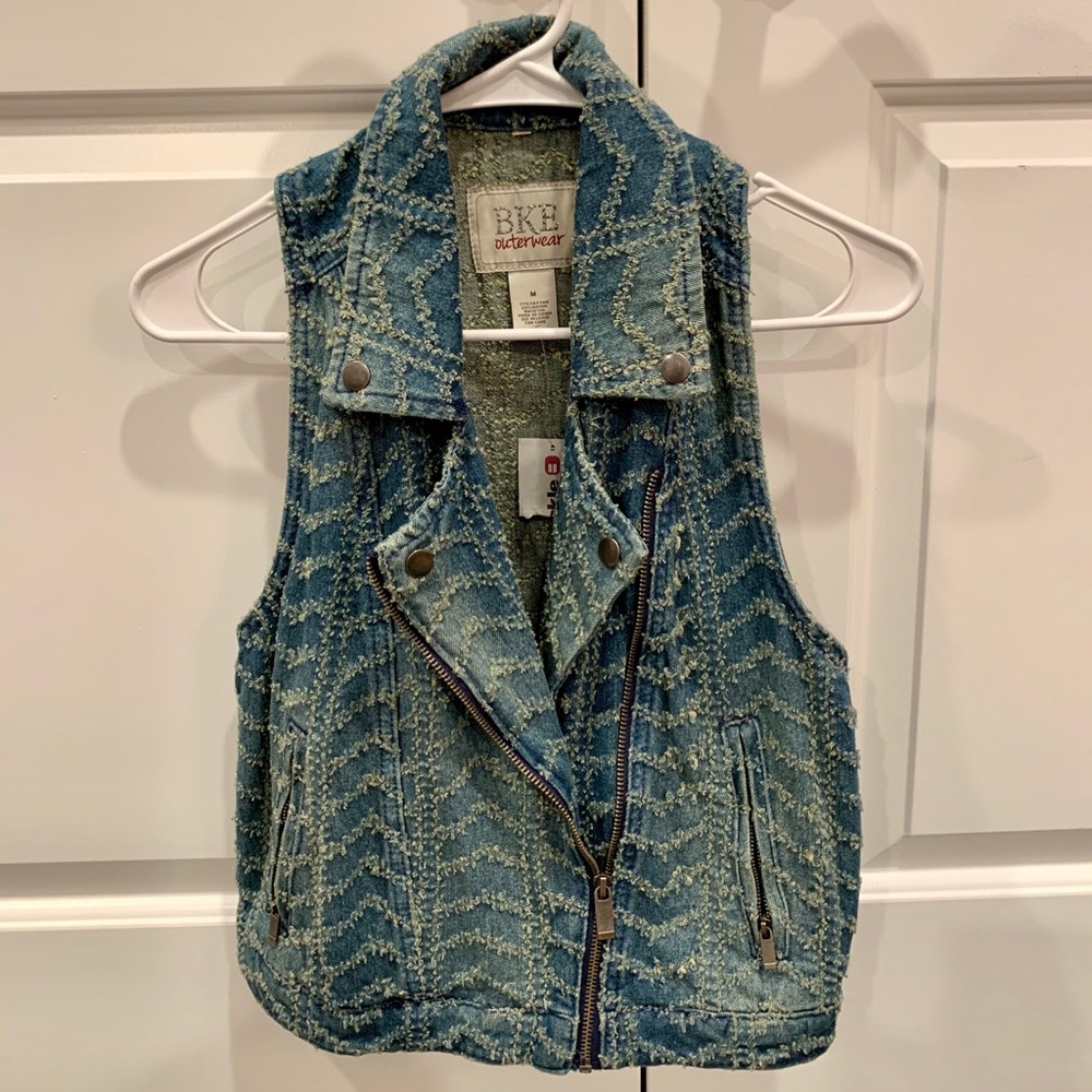 💙CUTE Denim Zip Vest💙